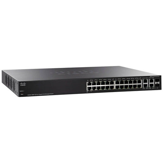Cisco SG350-28MP-K9-NA 28-port Gig 2 Gig Ethernet combo + 2 SFP POE Switch