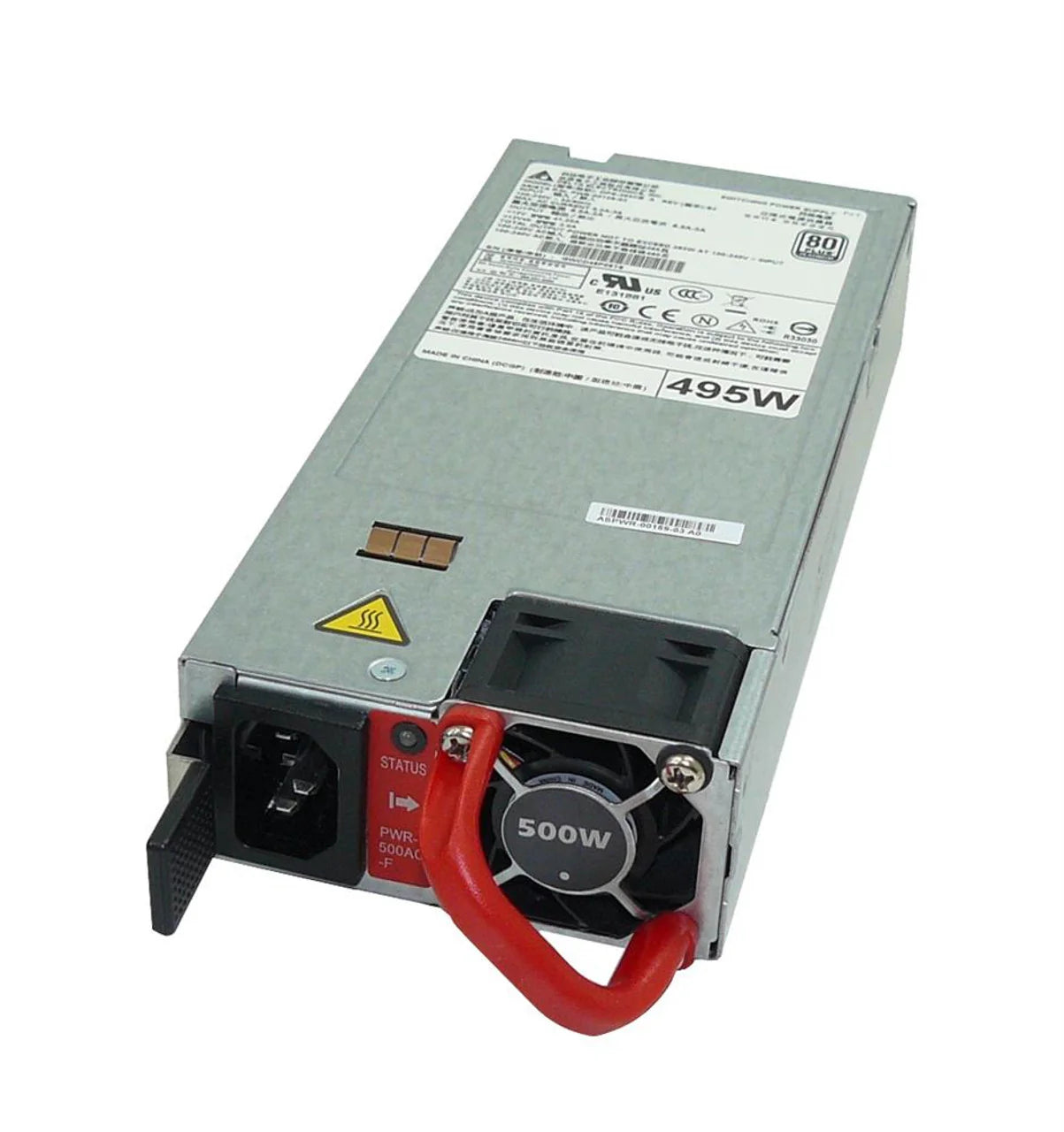 Arista PWR-500AC-F 500 Watt AC for Arista 7050X and 7280 Switches, F-R Airflow PWR500ACF