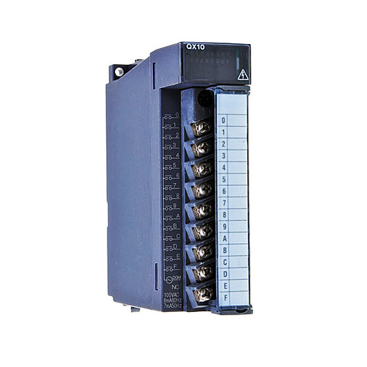 Mitsubishi QX10 PLC Digital Input Module, 16 Points, 100-120 VAC Q Series