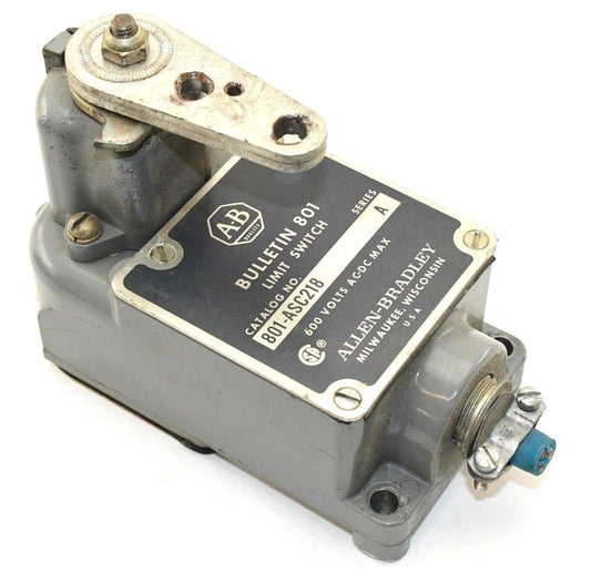 Allen-Bradley 801-ASC218  ROLLER LEVER LIMIT SWITCH NSFB 801ASC218