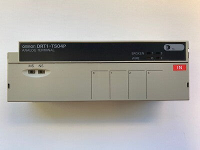 Omron DRT1-TS04P TEMPERATURE CONTROL ANALOG INPUT TERMINAL PLC MODULE DRT1TS04P